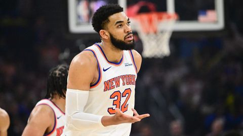  Karl-Anthony Towns, durante el cuarto partido de la serie ante los Cavaliers. 