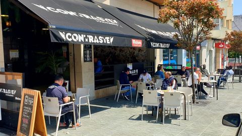 La terraza del Contraste este sábado pasado el mediodía