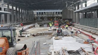 Cuenta atr�s�en las obras de la intermodal