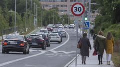 La calle Clara Campoamor es una de las que est� limitada a 30 kil�metros por hora
