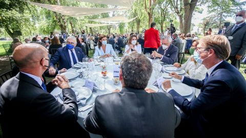 Teresa Ribera, el lunes, durante una comida con directivos de compaas elctricas