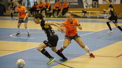 Imagen de la semifinal de la Copa Galicia entre el Amarelle y el Burela