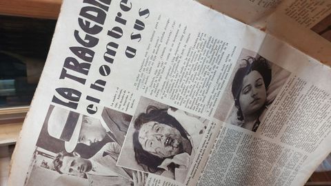Interior de La linterna con la cr�nica de un crimen por parte de un padre a sus hijas, acompa�ada de fotos escalofriantes