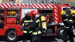 Foto de archivo de una intervencin de los bomberos del parque comarcal de Barreiros