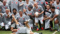  Lula da Silva, en un partido amistoso de f�tbol en la escuela Florestan Fernandes en Guararema, estado de Sao Paulo, Brasil, el pasado domingo