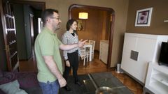 Arcadio Ares, en un piso de Esteiro que ha subido su alquiler de 500 a 550 euros mensuales