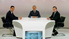 Pedro Sánchez y Mariano Rajoy, durante un debate electoral.