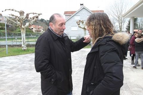 Quini en el entierro de Luis Cid Carriega