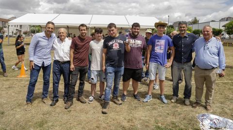 Participante en el tiro de cuerda de la zona de Currelos