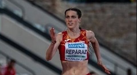 Ainhoa Rep&aacute;raz, en una competici&oacute;n con la selecci&oacute;n espa&ntilde;ola.