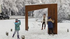 Nieve en el Alto do Vieiro de Bande