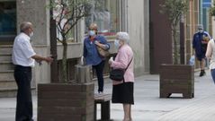 Primer d�a de uso obligatorio de mascarillas en Barbanza