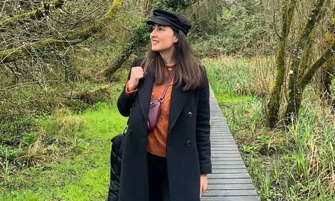 Eva Mar�a Guti�rrez en�Wexford, en su primer viaje a Irlanda