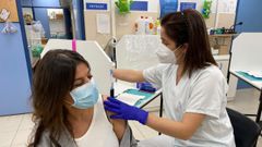 Vacunaci�n con AstraZeneca en Ferrol