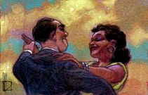 <span lang= es-es >Ilustraci�n y c�mic �made in Galicia�, variedad y calidad</span>. De arriba abajo, boceto de un gusano extra�do del cuaderno personal de �scar Vill�n; detalle de una p�gina de Beowulf, de David Rub�n; portada de Pretty Deadly, de Emma R�os; y vi�eta de Ardal�n, de Miguelanxo Prado.