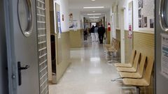 Pasillo de consultas de un hospital