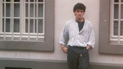 Xos� Manoel N��ez Seixas, diante da casa natal de Karl Marx, en Tr�veris (Alemania)