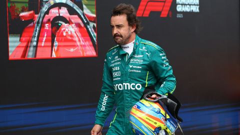 Fernando Alonso tras la clasificación del Gran Premio de Hungría 2025