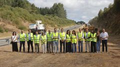 El acto informativo se celebr� cerca del viaducto del r�o Chamoso