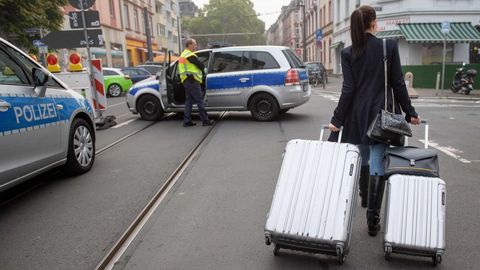 Evacuaci�n masiva en Fr�ncfort