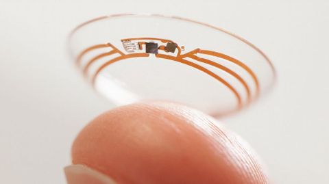 Smart Contact Lens Platform | Lentilla para diab�ticos. Mide de manera continua y no invasiva los niveles de glucosa en la pel�cula lacrimal. Esta informaci�n se env�a posteriormente al tel�fono m�vil.