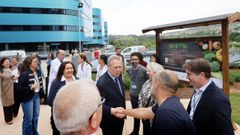 El conselleiro de Sanidade, Antonio G�mez Caama�o, en una visita al Cunqueiro este martes