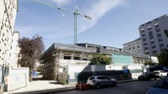 Obras de construcci�n de la comisar�a, en la antigua casa de socorro de Monforte