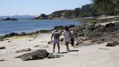 Playa de Ni�eiri�os de A Pobra, donde se lesion� un joven 