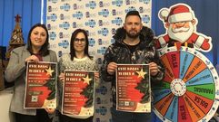 Foto de archivo de Cristina Mu�iz, Conchi Mart�nez y Adri�n Garc�a, en la presentaci�n de la iniciativa.