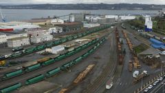 Terminal ferroviaria de mercanc�as de San Diego (A Coru�a)