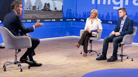 S�nchez, durante su entrevista en el programa Ma�aneros 360