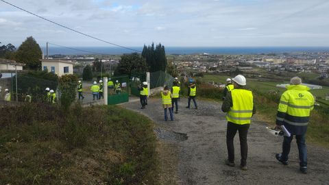 Visita al depsito de agua de Santa Cruz