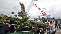 Procesi�n mar�tima de la Virgen del Mar en las Fiestas de Cedeira de 2018
