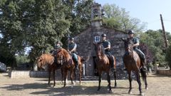 Unidad equina de la Guardia Civil que ayudan a los peregrino en los diferentes caminos