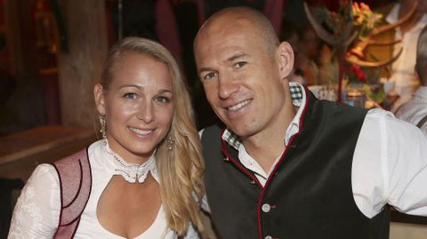 Arjen Robben y su mujer Bernadien Eillert 