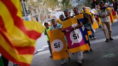 Miembros de la ANC en una marcha el pasado 27 de septiembre