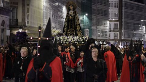 Procesi�n de la Virgen de los Dolores, que abre la Semana Santa en A Coru�a