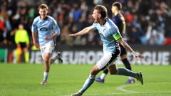 Starfelt celebra su gol contra el�Lille.