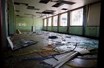 El edificio del Laboratorio Interprofesional Galego de An�lise do Leite de Gu�samo est� abandonado. 