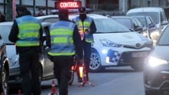 Control de la Polic�a Local de Lugo, en una imagen de archivo.