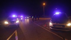 Foto de archivo de un control policial en el trmino de Foz