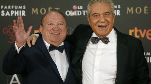 Esteso junto a Andr�s Pajares, quien fue su pareja art�stica en numerosas pel�culas.