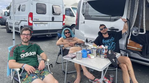 Seguidores de Vigo que son habituales del festival