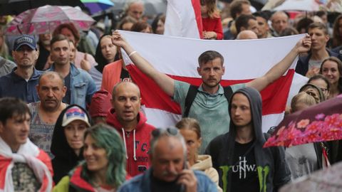 Manifestaci�n de apoyo a la oposici�n, el mi�rcoles en Minsk
