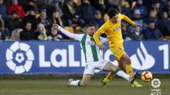 Sangalli, de amarillo, en un Alcorc�n-C�rdoba