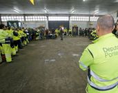 La asamblea de trabajadores se hizo ayer por la ma�ana. 