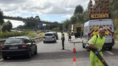 Accidente en la autov�a A-8