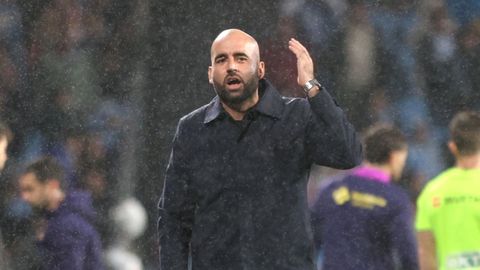 Claudio Girldez, durante el duelo entre Celta Barcelona en Balados.