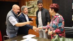 Visita de una delegaci�n cubana al Concello de Pontevedra para conocer el modelo urbano