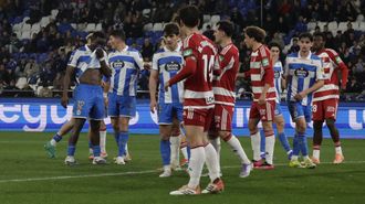 Imagen del encuentro entre el Deportivo y el Granada en Abanca Riazor